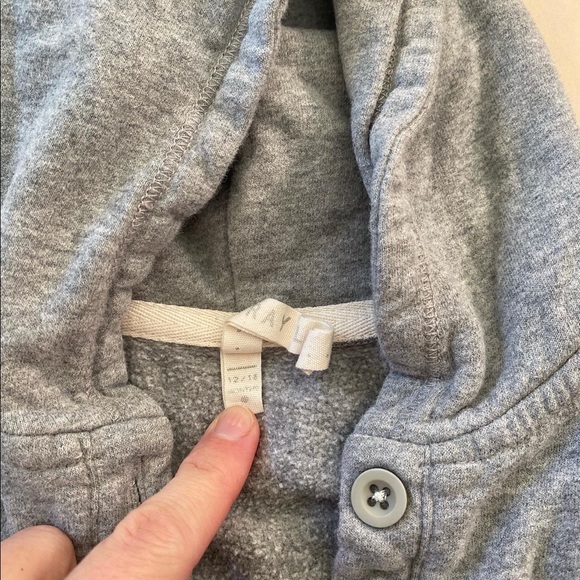 Gray Label heather grey hooded jumpsuit 12/18mo - Picture 3 of 3